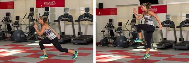 Single-leg squat jumps