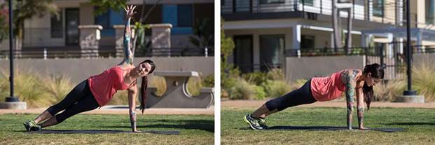Rolling plank